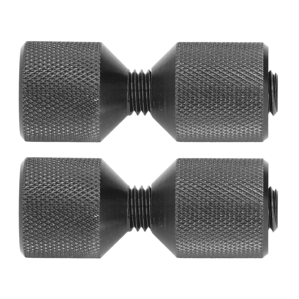 2 Stück Flanschausrichtstift Eloxal Aluminium 1-1/8 Zoll Flansch Doppellochstifte Set für 0,5 bis 14 Zoll 150LB Flansche Schwarz