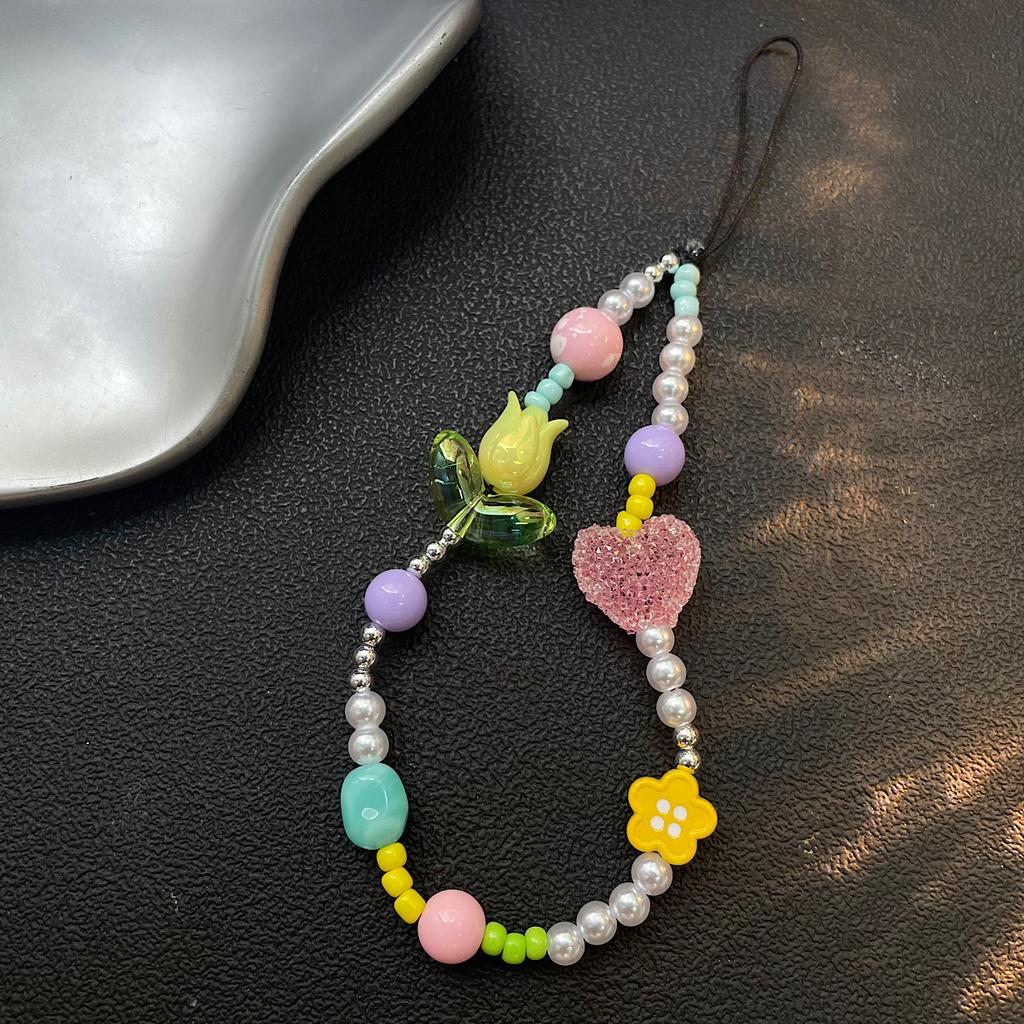 Colorful Star Phone Lanyard for Students Ins Style Short Strap Anti Lost Keychain for Bags CCD Camera Accessories