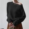 2025 Women's Hand-Crocheted 100% Cashmere Round Neck Slimming Sweater