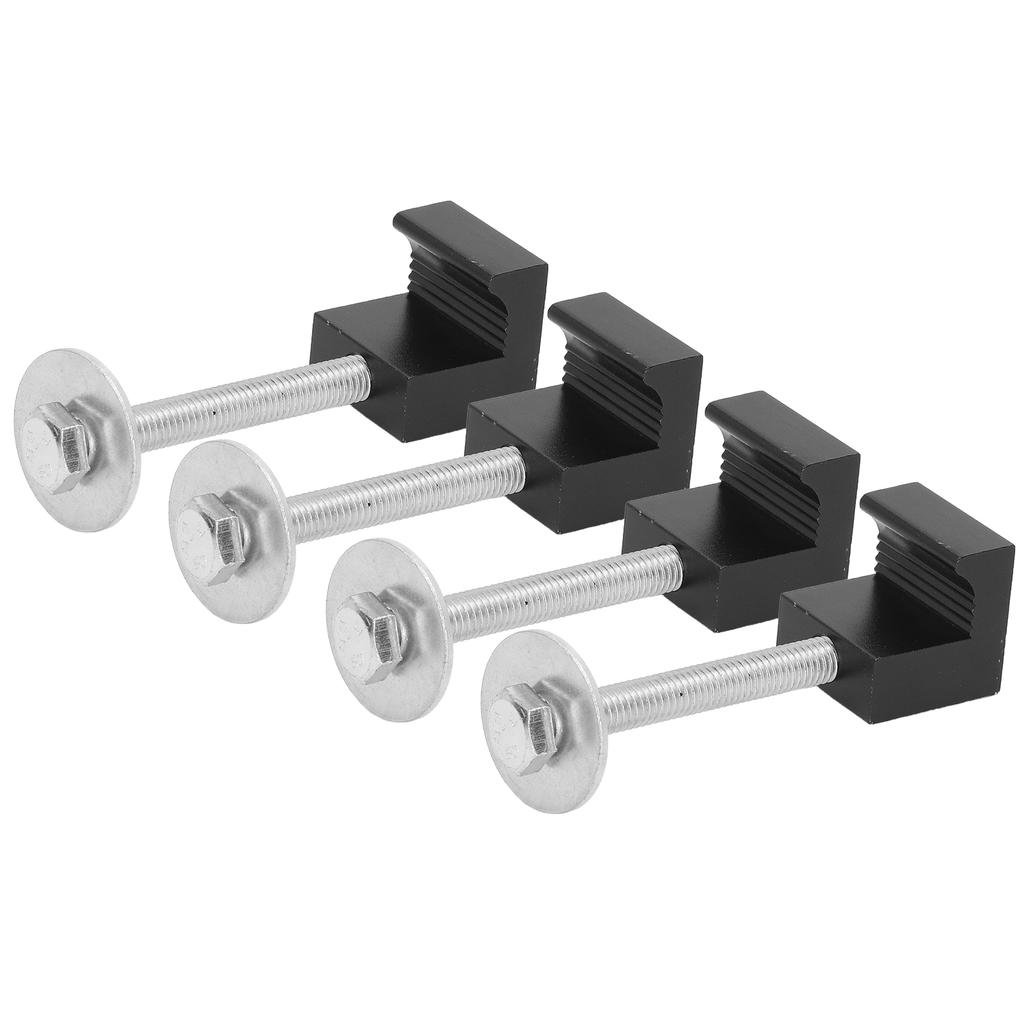 4Pcs Set Pickup Truck Tool Box Mount Tie Downs J Hook Clamps Heavy Duty Aluminum No Drilling