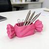 Boîte de rangement forme bonbon imprimée 3D couleur unie Porte-bijoux multifonction créatif Décoration sucrée Organiseur de bureau Bureau