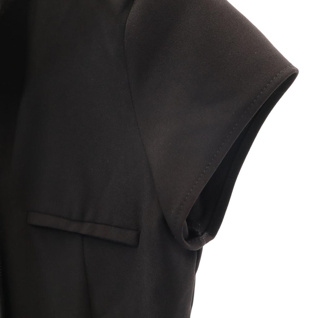 Unused ZARA French Sleeve Front Zip Mini Dress XS Black Women Used