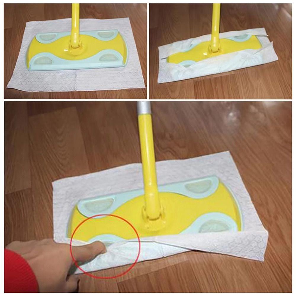 100Pcs 30x20cm Disposable Electrostatic Dust Removal Mop Paper Home Cleaning Wipes Tiles Cleaning Cloth Accessories
