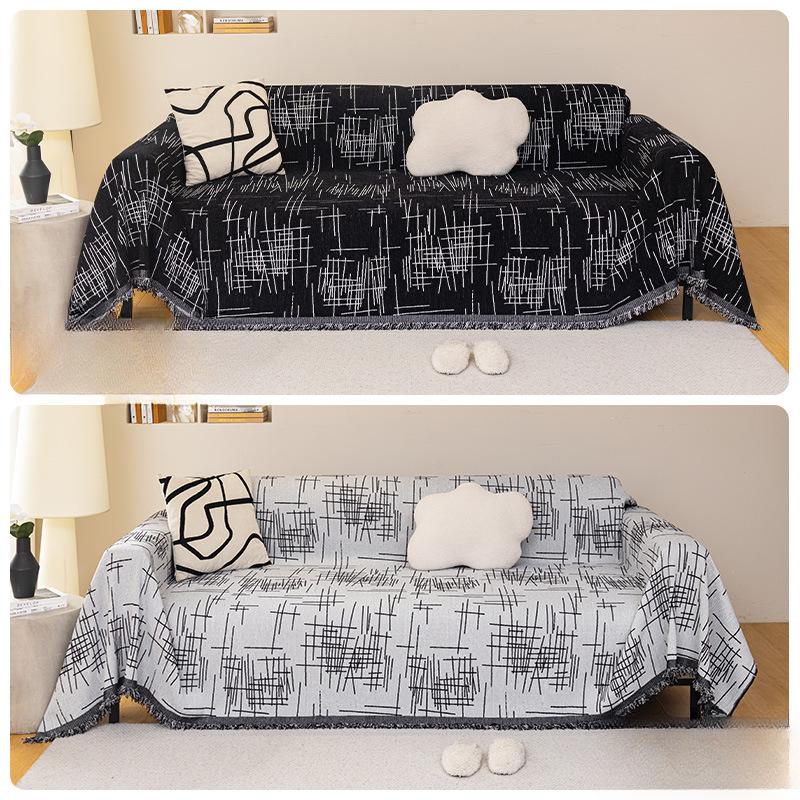 Nordic Minimalism Sofa Cover Cloth Four Seasons Universal Full Covered High Sense Chenille Ins Sofa Towel Slipcover All Inclusive