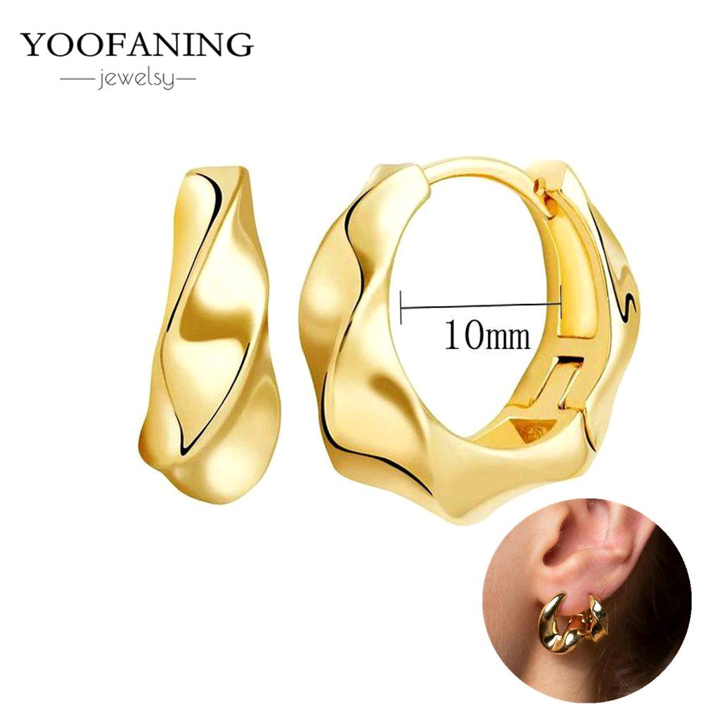 925 Silver Ear Needle Fashion Light Luxury Gold hoop earrings Classic Retro Collection earrings for women Jewelry Gift