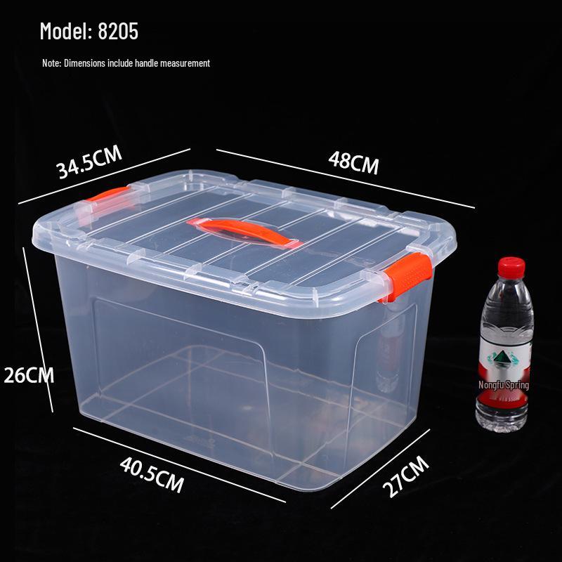 Large Transparent Handheld Food-Grade Storage Box
