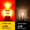 AUXITO Red 7440 7443 LED Tail Canbus Brake Turn Light Signal Bulbs Error Free 2X