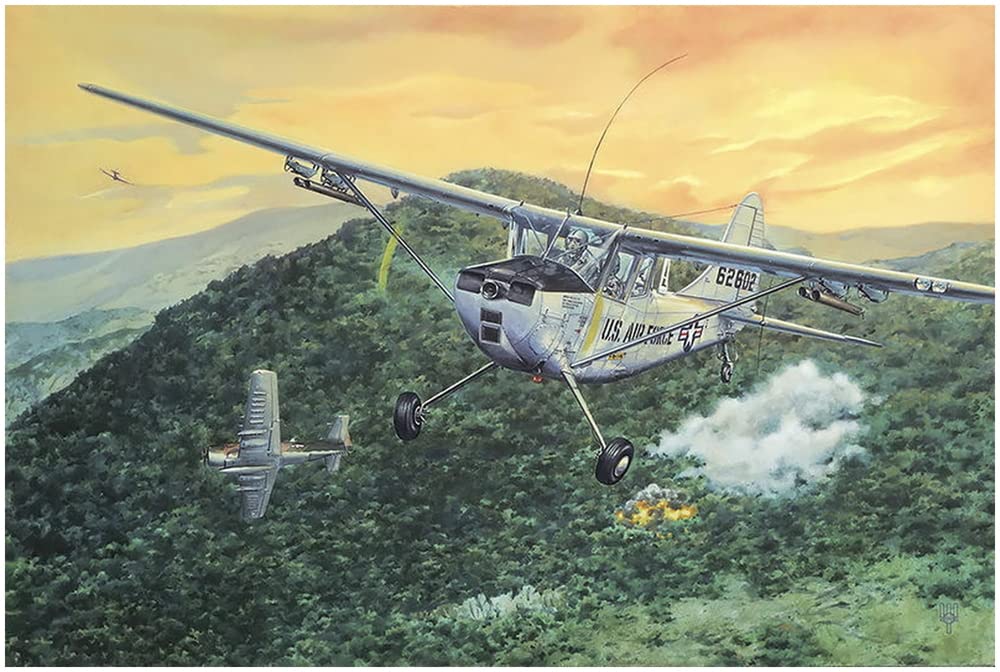 Roden 1/32 scale US Air Force L-19/O-1 Bird Dog Small Liaison Aircraft Plastic Model Kit RE32619