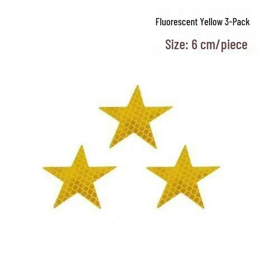 Pentagon Reflective Warning Sticker for Cars & Motorcycles - Creative & Personalized Decoration