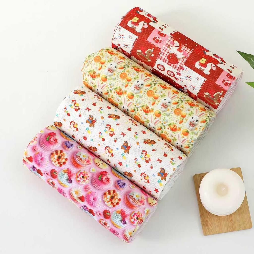 Dual-Use Ultra-Fine Fiber Tearable Kitchen Towel Roll