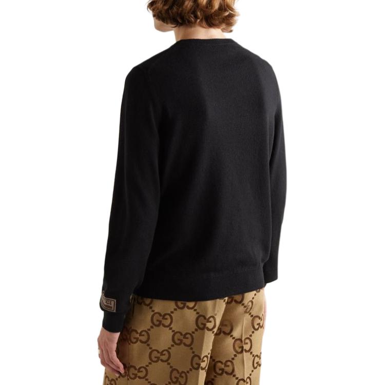 Gucci FW22 Cashmere Sweater Men's Black 694749-XKCD3-1152