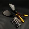 Motorcycle LED Turn Signals Rearview Mirrors For Honda Suzuki Kawasaki Yamaha Ducati BMW Street Scooter Bikes Universal 10mm