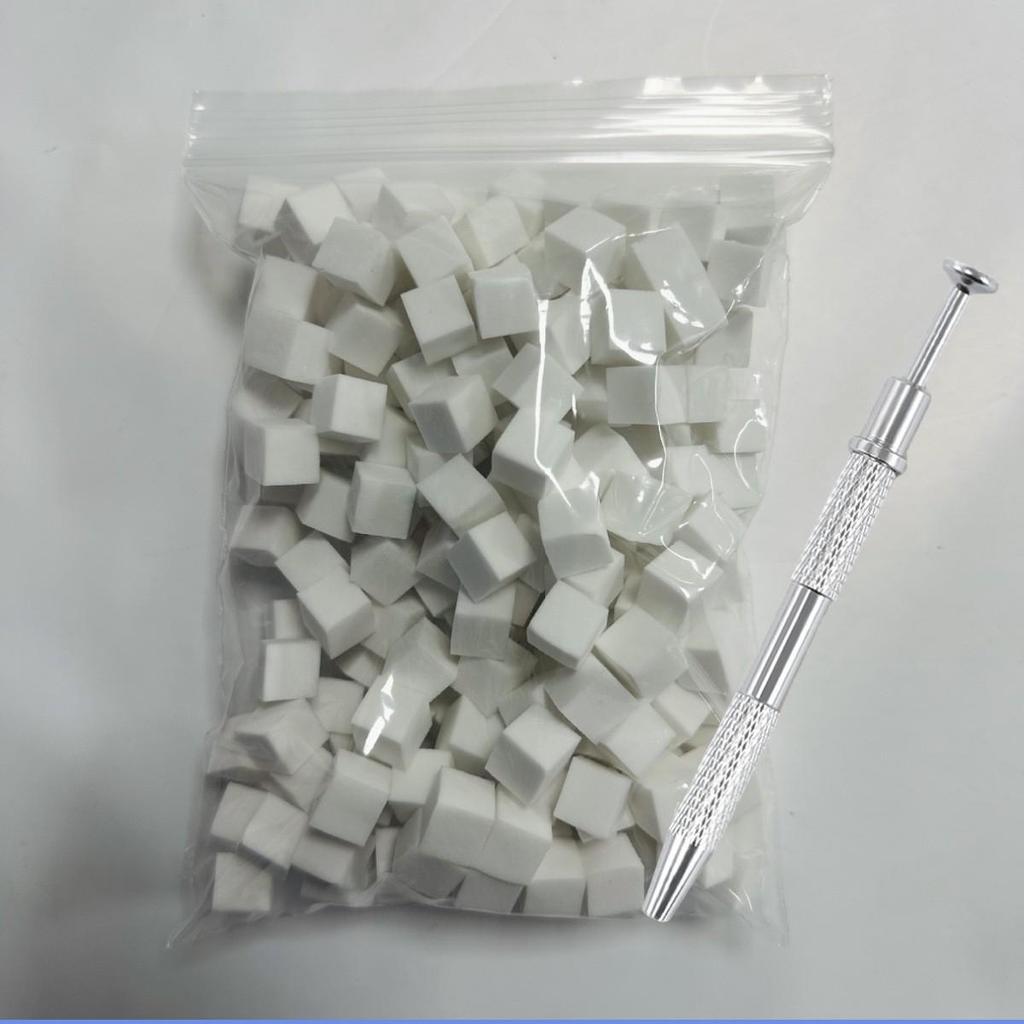 Mini Tofu Sponge Set for Nail Art & Makeup: Gradient, Smudge, Blush, Concealer Tool