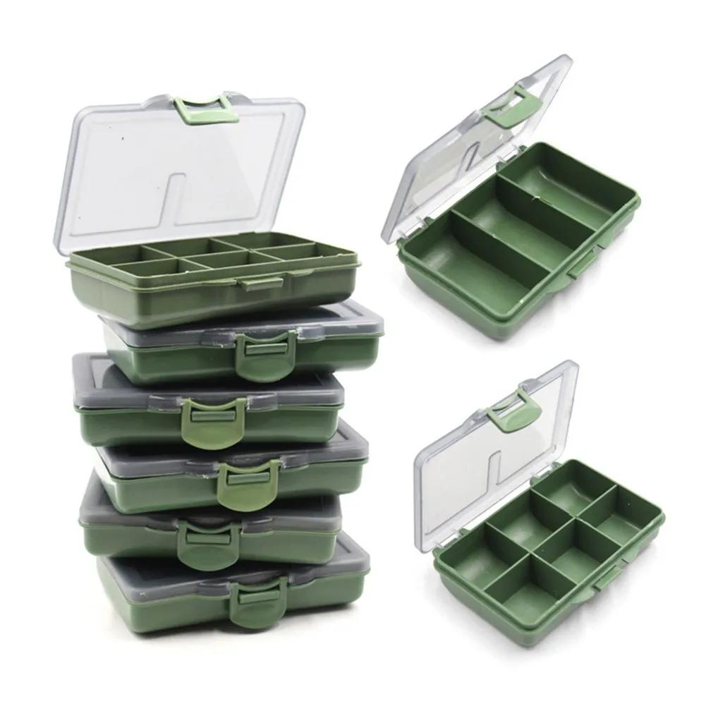 1-8 Compartments Fishing Tackle Box Waterproof Bait Storage Box with Partition for Carp Fishing Accessories Lure Hook Box