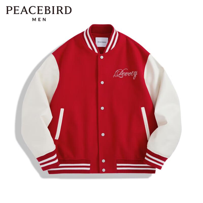

PEACEBIRD Men s CNY New Year Series Baseball Jacket M