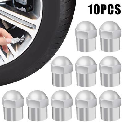 30/20/10 buc Capace Supapă Anvelopă pentru Mașini Motociclete Bicicletă Capac Supapă Cap Rotund Material Cromat Plastic Huse Rezistente la Praf