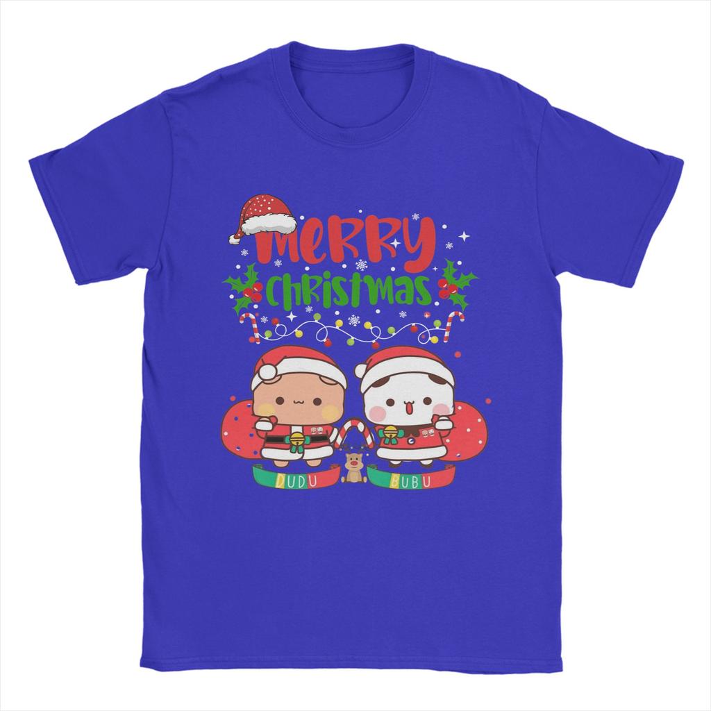 Bubu Dudu Santa Claus Merry Christmas Panda And Brownie Bear True Love Couple 2026 T Shirts Short-Sleeved Tshirt Summer Clothing