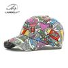 Spring and summer new graffiti hat women's outdoor sunscreen sunshade cap premium printing hardtop baseball cap men's trend