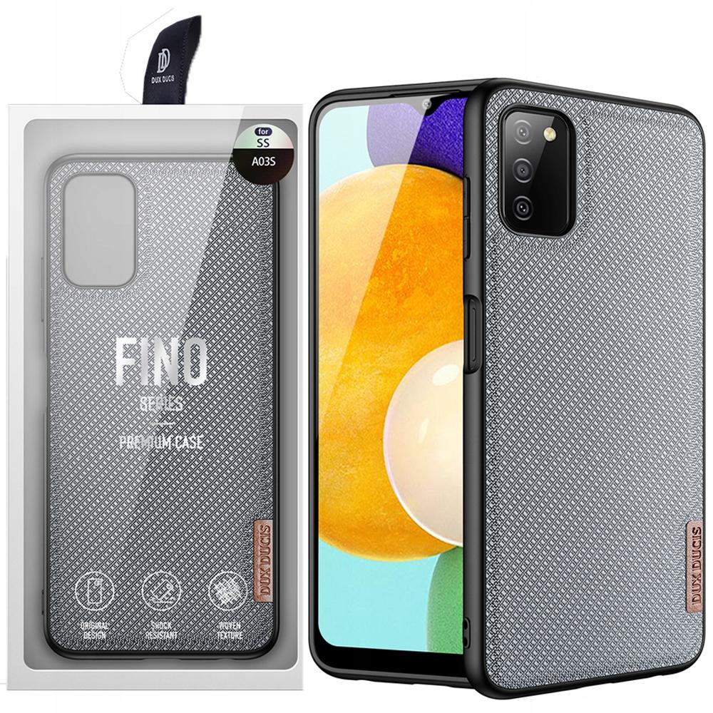 Dux Ducis Fino Etui Pokrowiec Pokryty Nylonowym Materiałem Samsung Galaxy A03S Szary
