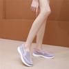 Women Slip On Casual Shoes Lightweight Breathable Flyknit Sneakers Flexible Sole Comfortable Walking Footwear