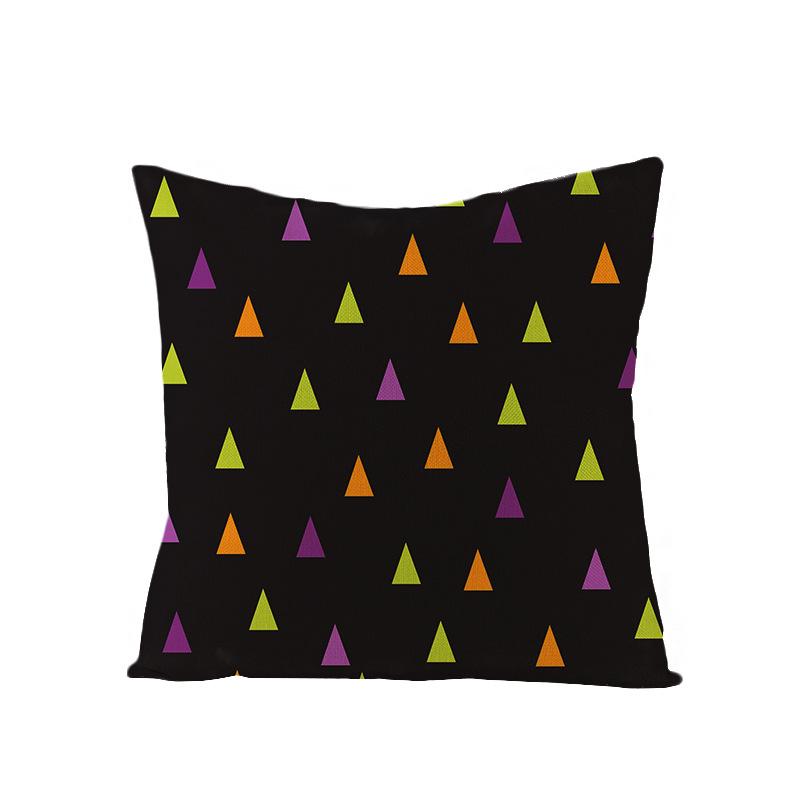 New Home Furnishings Halloween Polyester Pillow Case Home Pumpkin Ghost Fire Cushion Waist Pillow Case
