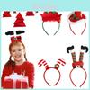 Schattige Kerstfeest Haarband Voor Alle Leeftijden Met Thema's van Kerstman en Kerstboom