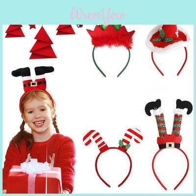 Adorável Faixa de Cabeça para Festa de Natal Para Todas as Idades Apresentando Temas de Papai Noel e Árvore de Natal