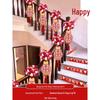 Creative Wedding Stair and Escalator Decoration Set with Ribbons and Flowers