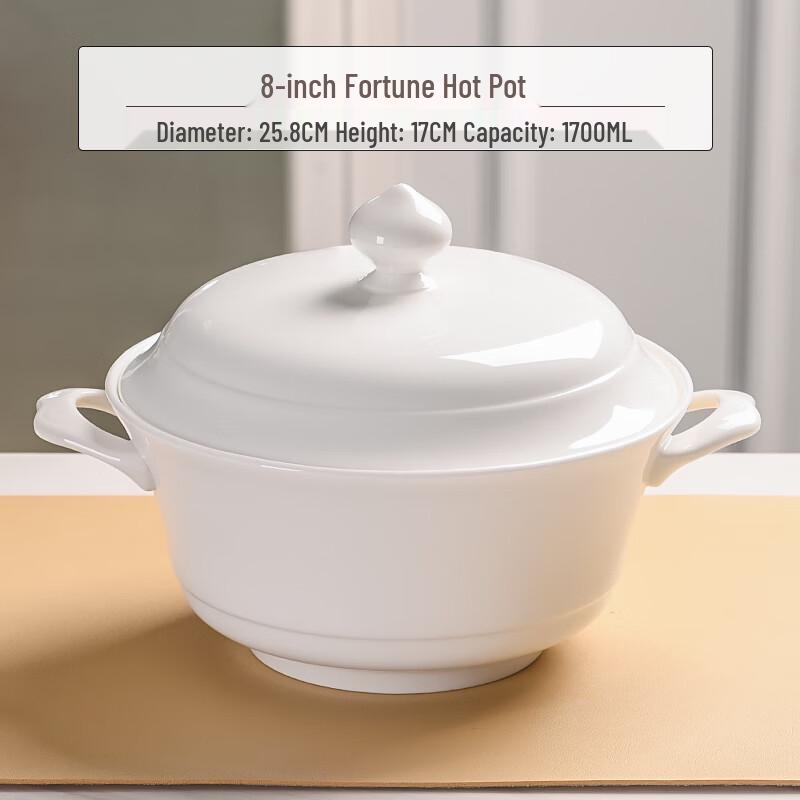 Elegante Keramik-Suppenschale mit Deckel