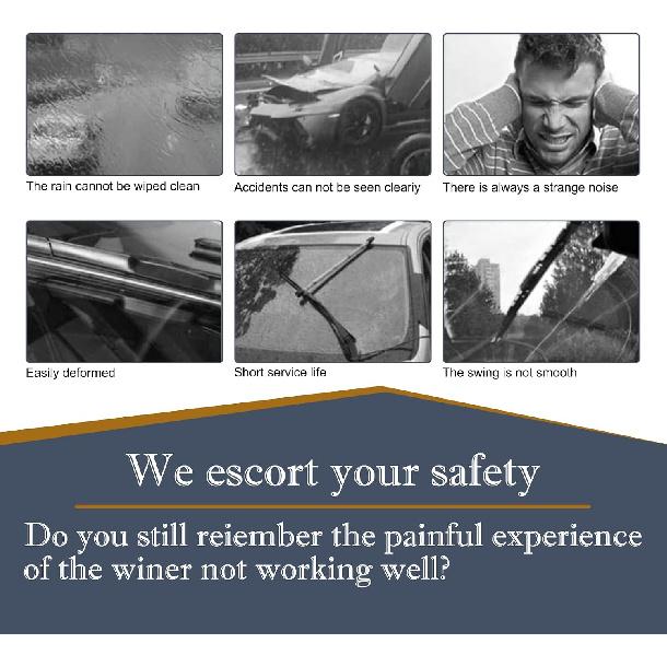 4 PCS Car Windshield Wiper Blade, 28" High Toughness Noise-reducing Environmentally Friendly Boneless Wiper Rubber Strip, Modification Accessories,