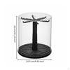 Rotating Display Case Transparent Desktop Holder 360° View Box for Desk