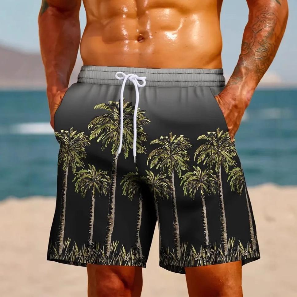 Summer Men's SHORTS 3D Printed Beach Pants Fashion Versatile Trend Breathable Casual Vacation Style
