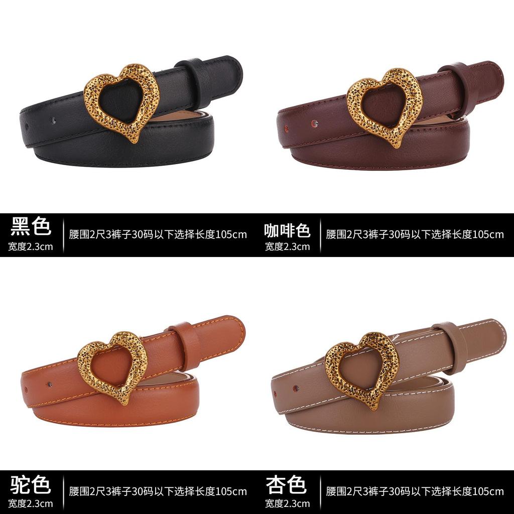 Leather Female Belt With Alloy Snap Closure For Trendy Jeans And Dress Accessory