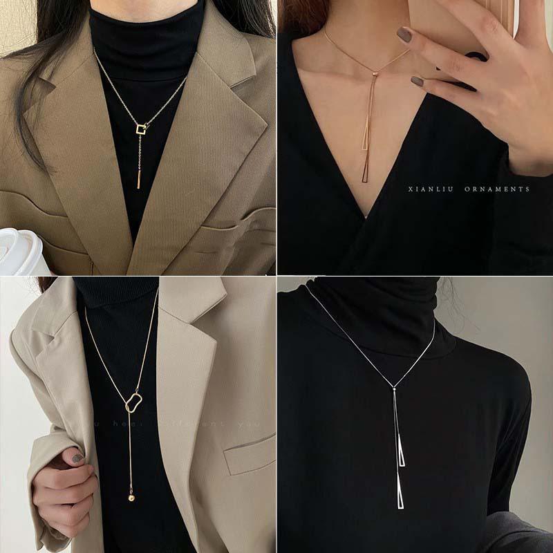 Autumn and Winter Sweater Chain, No Need To Pick Tide When Sleeping, Light Luxury Necklace, Niche High-end Long Style with Bottoming Shirt 