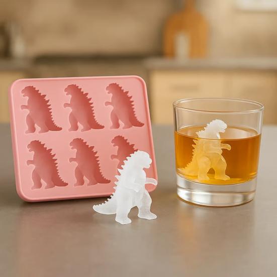 Ice Cube Mold Silicone Dinosaur Shape Ice Shape Non-Stick Food-Grade Oven Safe Ice Mould Kitchen Gadget