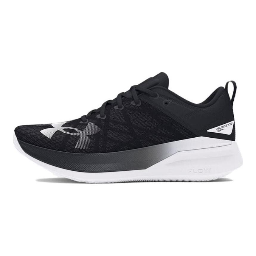 Under Armour VELOCITI PRO Low Top Racing Running Shoes Unisex Black White Sneakers 3027560-002