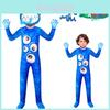 Banban Bahçesi Çocukları İçin Yeni Cadılar Bayramı Cosplay Kostümü Mavi Çizgi Film Tarzı