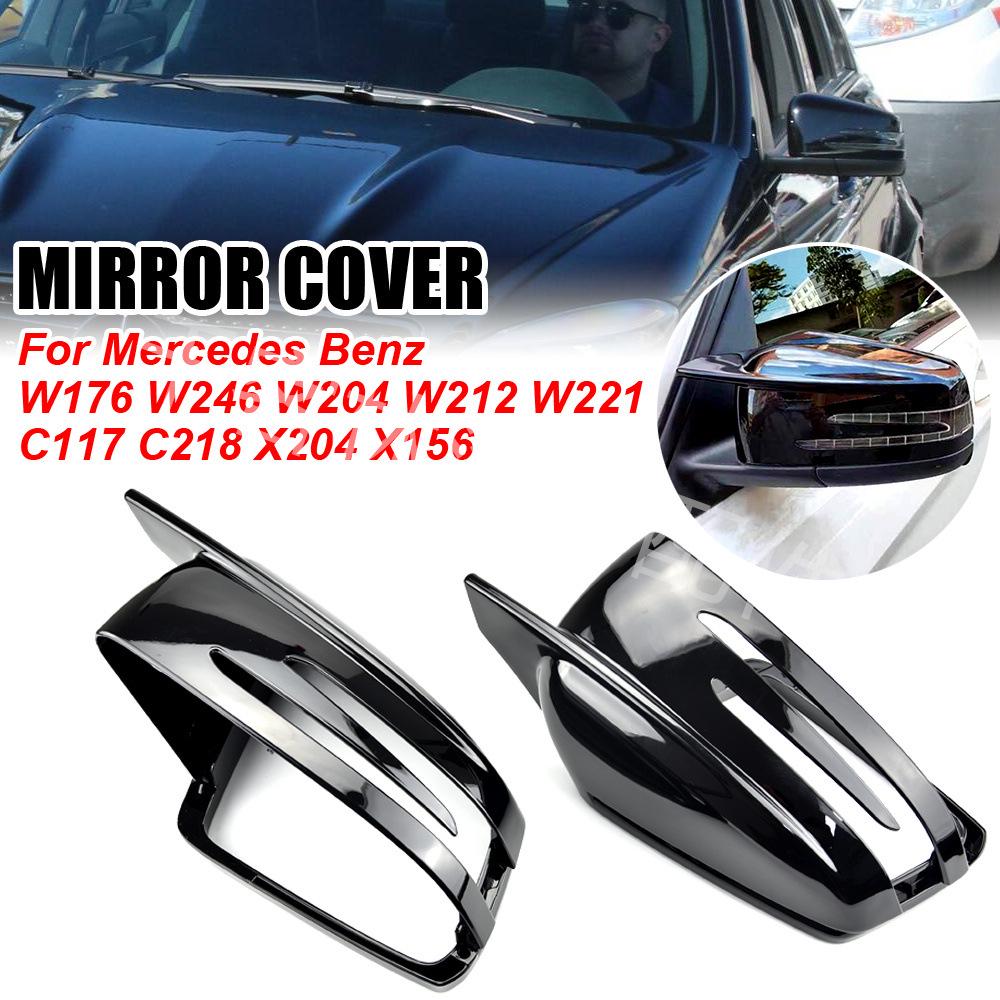 Rearview Mirror Cover for Mercedes Horn - Compatible with A, C, E, S Class W204/W176/W246
