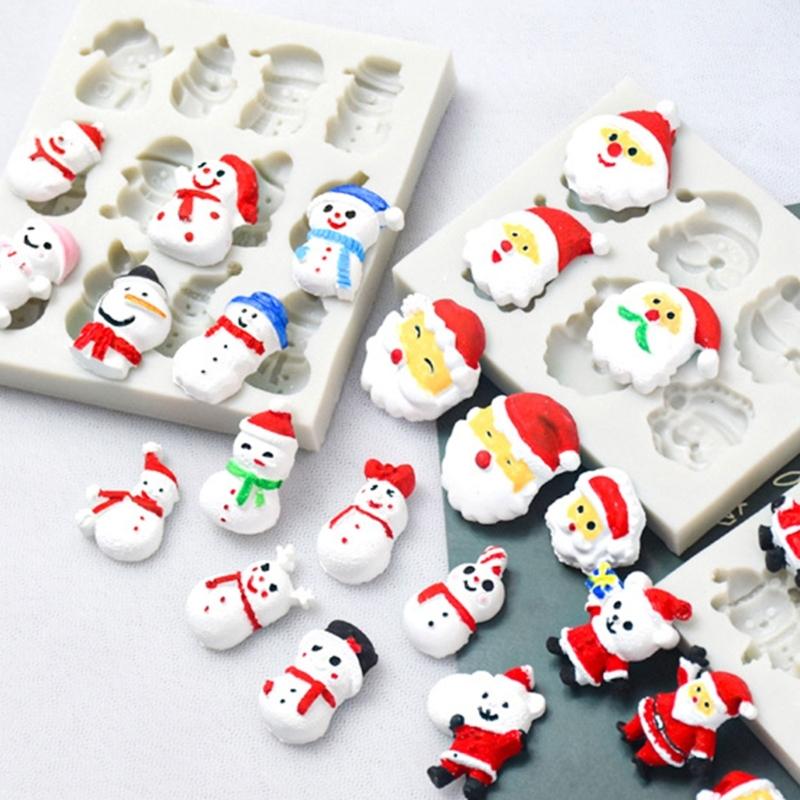 Chocolate Mold Christmas Series Silicone Material for Kitchen DIY Cookie Fondant