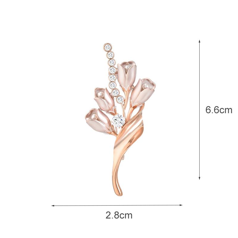 Senior Brooches Flower Leaf Brooch Pins for Women Suit Pendant Fashion Brooches Jewelry