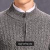 Antonio Men's 100% Cashmere Heavyweight Cable Knit Cardigan