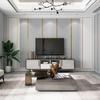 Neue moderne minimalistische und luxuriöse Vliestapete Schlafzimmer Wohnzimmer einfarbig gestreift TV-Hintergrundwand verdickte Tapete