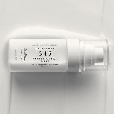 Dr Althea 345 Relief Cream Mist 60ml Rice Bran Water Panthenol Hyaluronic Acid Soothing Hydrating Skin Barrier Care