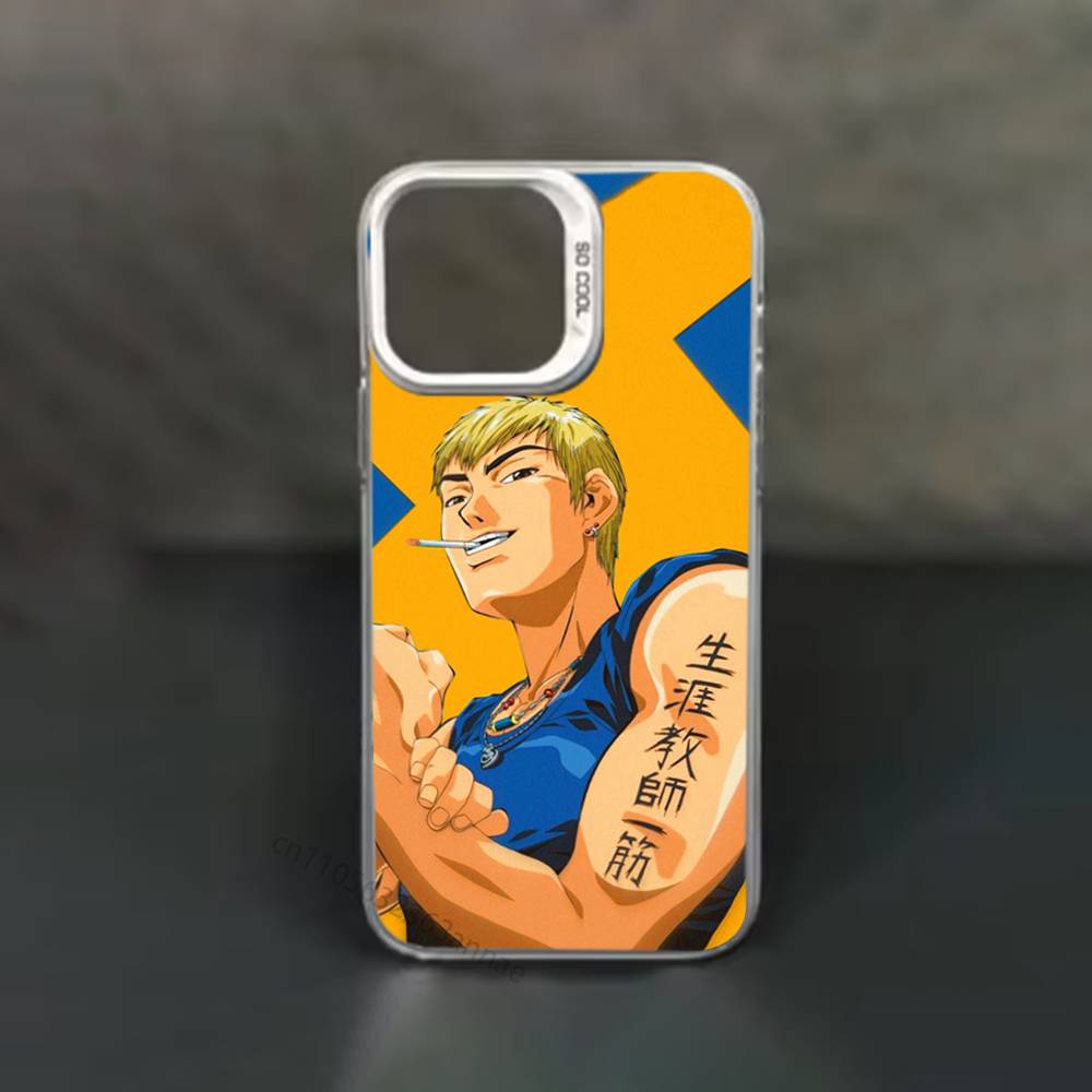 

Чехол для телефона Great Teacher Onizuka GTO для iPhone 17,16,15,14,13,12,11,Pro,Max,Plus,Mini,X,XS,XR,8,S,SE Мягкий Черный Чехол iPhone16plus