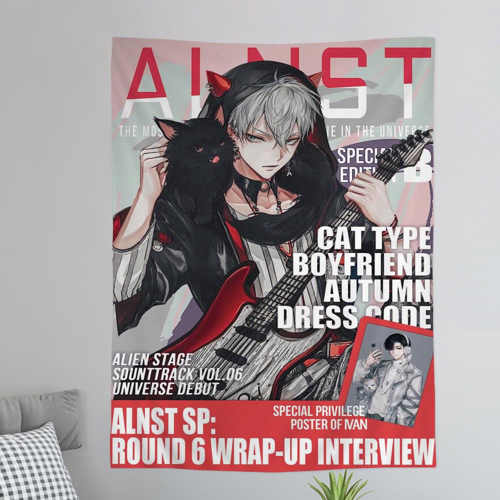 Anime Alien Stage Printed Large Wall Tapestry Cheap Hippie Wall Hanging Bohemian Wall Tapestries Mandala INS Home Decor