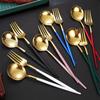 Children Portable Tableware Picnic Cutlery Set Korean Dinnerware Coffee Spoon Chopsticks With Box Stainless Steel Kitchen Utensi