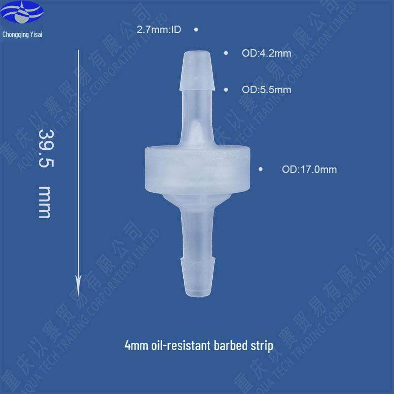 Ozone & Oil Resistant Plastic Check Valve / Stop Valve / Non-Return Valve
