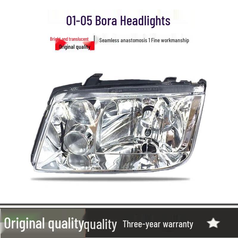 

Volkswagen Old Bora Front Headlight Assembly for 102030405 Year Model - High/Low Beam Lampshade Outer Shell Aftermarket, No Motor, Left Side