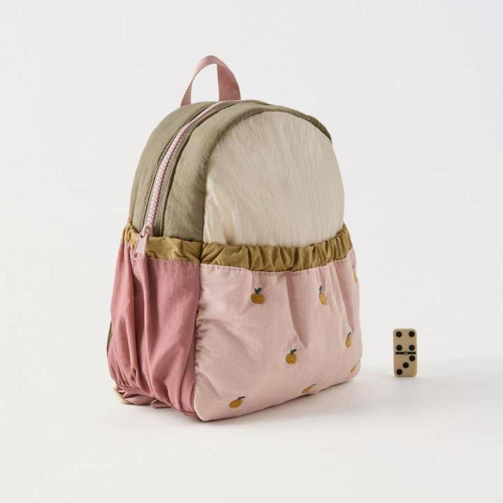 Kleiner Apfel Stickerei Rucksack Süße Schultasche mit großer Kapazität Leichte Handtasche Studenten Laptoptasche Tragbare Reisetasche