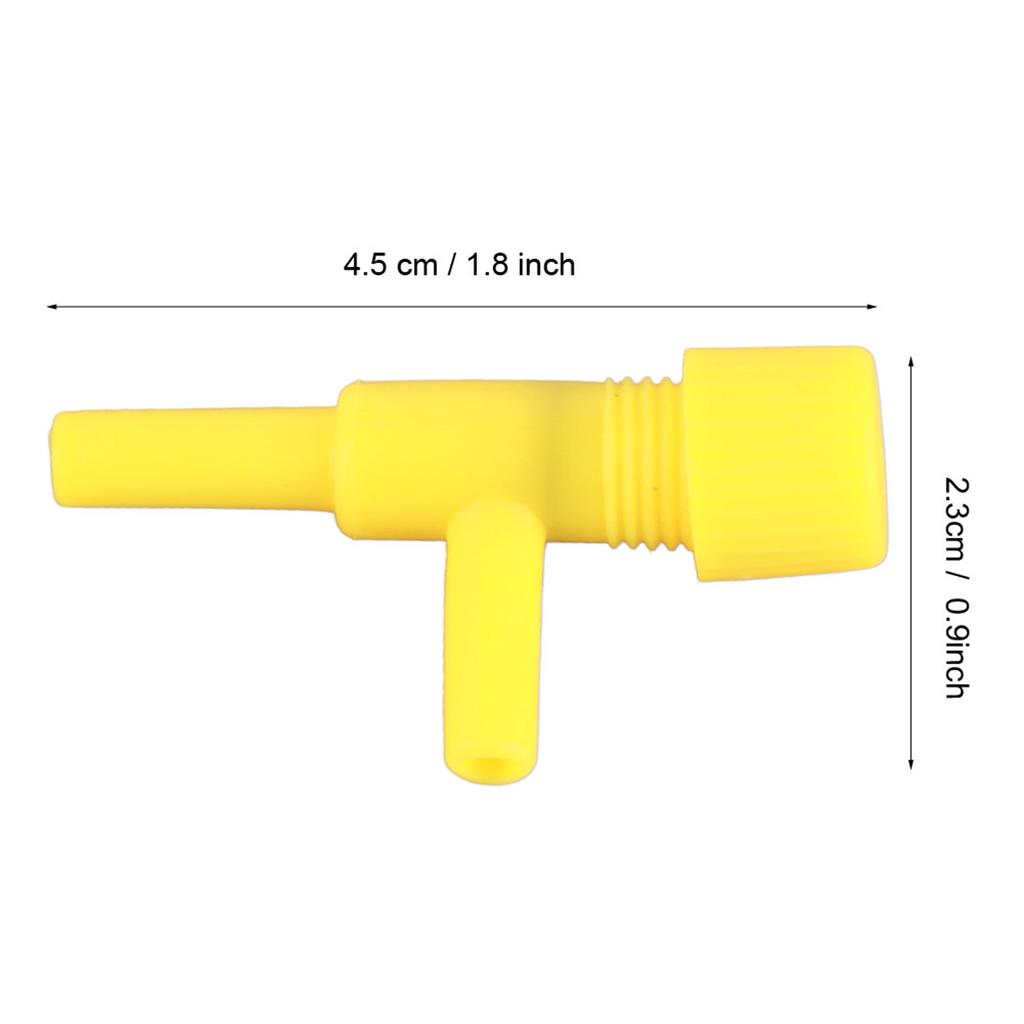 10Pcs Plastic Aquarium Fish 3 Way Pump Control Valves (White)